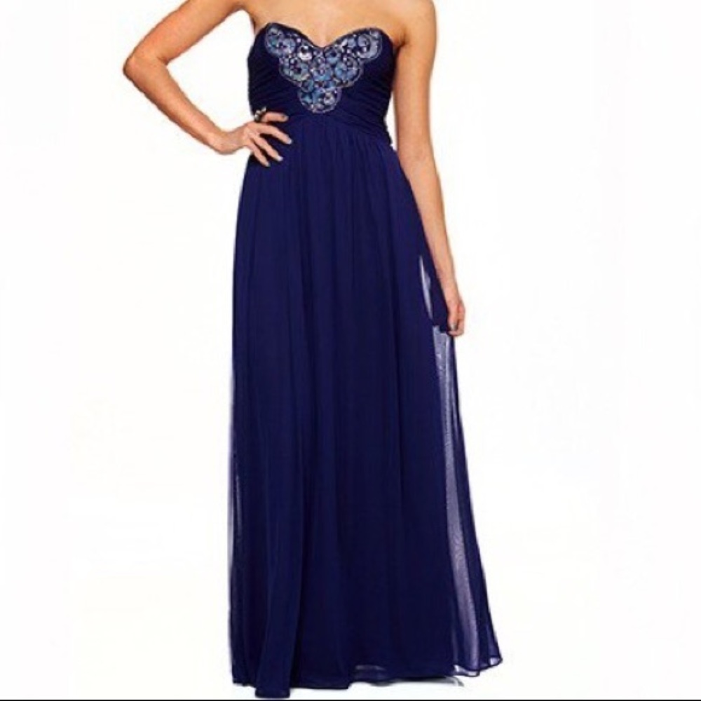 Blondie Nites Strapless Prom Dress
